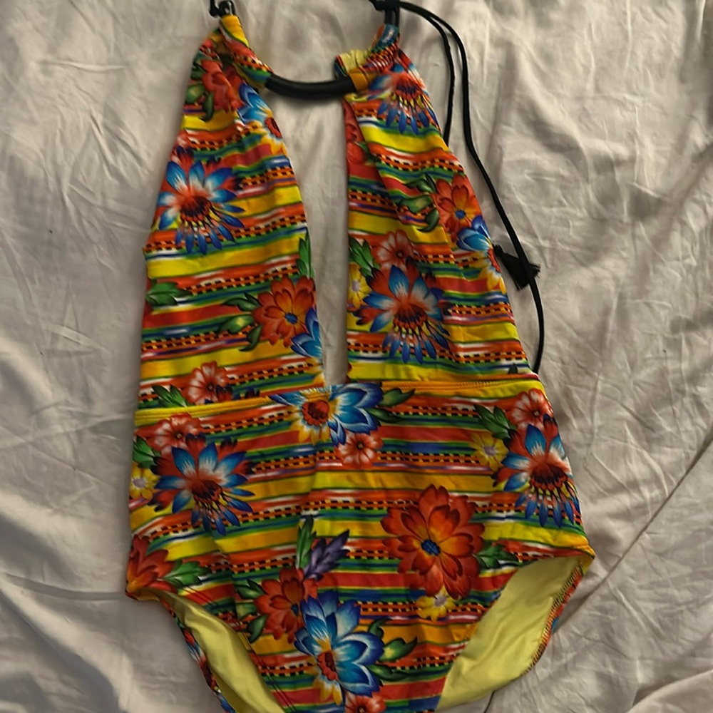 Tribal print one piece